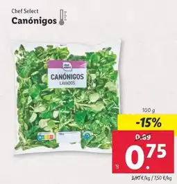 Lidl Chef select - canónigos oferta