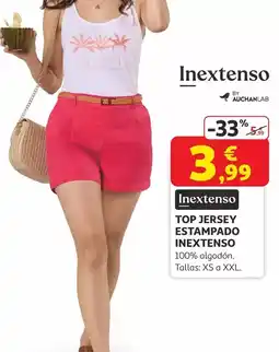 Alcampo Inextenso - top jersey estampado oferta