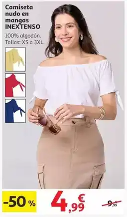 Alcampo Inextenso - camiseta nudo en mangos oferta