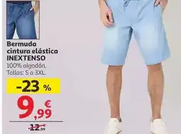 Alcampo Inextenso - bermuda cintura elástica oferta