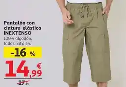 Alcampo Inextenso - pantalon con cintura elástica oferta