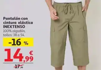 Alcampo Inextenso - pantalon con cintura elástica oferta