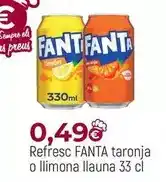 Comerco Cash & Carry Fanta - refresc taronja o llimona llauna oferta