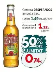 Condis Desperados - cervesa oferta