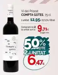 Condis Compta gotes - vi del priorat oferta