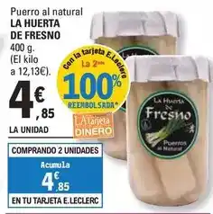 E.Leclerc Puerro al natural oferta
