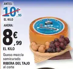 E.Leclerc Ribera - el kilo queso mezcla semicurado oferta