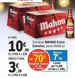 E.Leclerc Mahou - cerveza, cinco estrellas oferta