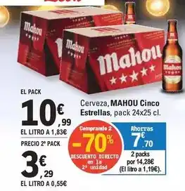 E.Leclerc Mahou - cerveza, cinco estrellas oferta