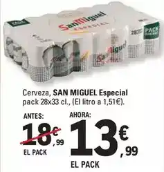 E.Leclerc San - cerveza, san miguel especial oferta