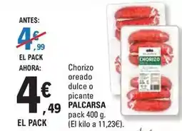 E.Leclerc Palcarsa - chorizo oreado dulce o picante oferta