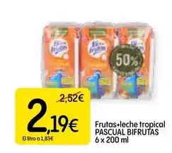 Dialprix Pascual - bifrutas frutas+leche tropical oferta