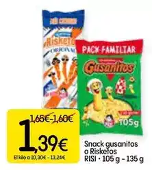 Dialprix Risi - snack gusanitos o risketos oferta