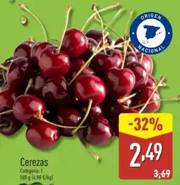 ALDI Cerezas oferta
