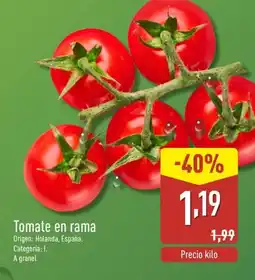 ALDI Tomate en rama oferta