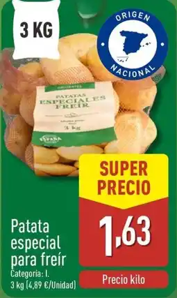 ALDI Patata especial para freír oferta