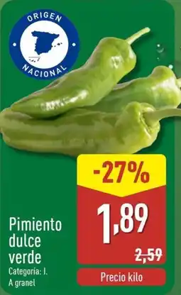 ALDI Pimiento dulce verde oferta