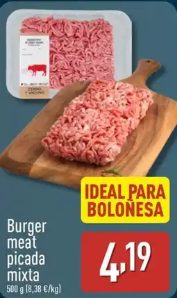 ALDI Burger meat picada mixta oferta