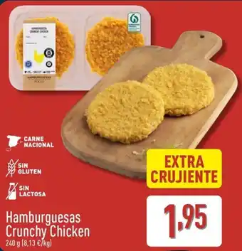ALDI Hamburguesas Crunchy Chicken oferta