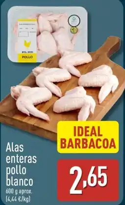 ALDI Alas enteras pollo blanco oferta
