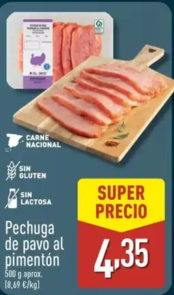 ALDI Pechuga de pavo al pimentón oferta