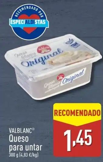 ALDI VALBLANC Queso para untar oferta