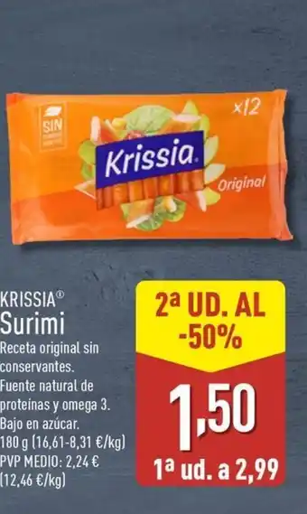 ALDI KRISSIA Surimi oferta
