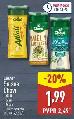 ALDI CHOVI Salsas Chovi oferta