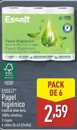 ALDI ESSELT Papel higiénico oferta