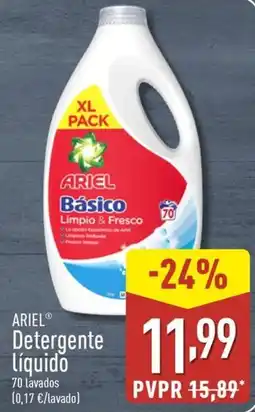 ALDI ARIEL Detergente líquido oferta