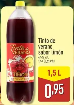 ALDI Tinto de verano sabor limón oferta