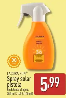ALDI LACURA SUN Spray solar pistola oferta