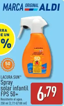 ALDI LACURA SUN Spray solar infantil FPS 50+ oferta