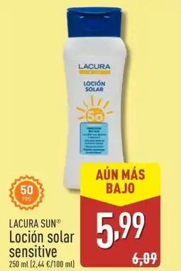 ALDI LACURA SUN Loción solar sensitive oferta