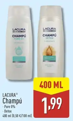 ALDI LACURA Champú oferta