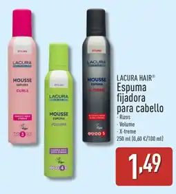 ALDI LACURA HAIR Espuma fijadora para cabello oferta