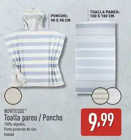 ALDI NOVITESSE Toalla pareo/Poncho oferta