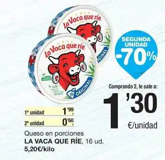 SPAR Fragadis La Vaca Que Ríe Queso En Porciones Segunda Unidad -70% oferta