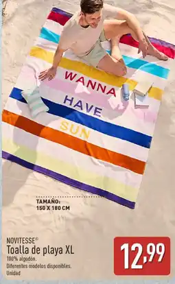ALDI NOVITESSE Toalla de playa XL oferta