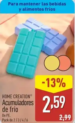 ALDI HOME CREATION Acumuladores de frío oferta