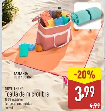 ALDI NOVITESSE Toalla de microfibra oferta