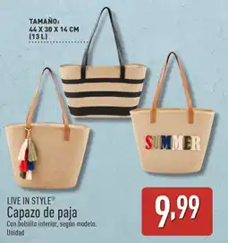 ALDI LIVE IN STYLE Capazo de paja oferta