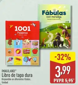 ALDI IMAGILAND Libro de tapa dura oferta
