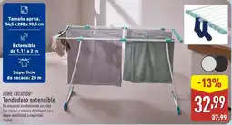 ALDI HOME CREATION Tendedero extensible oferta