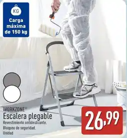ALDI WORKZONE Escalera plegable oferta