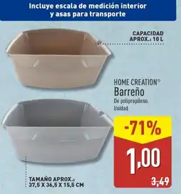 ALDI HOME CREATION Barreño oferta