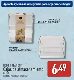 ALDI HOME CREATION Cajas de almacenamiento oferta