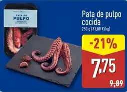 ALDI Pata de pulpo cocida oferta