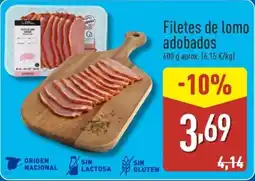 ALDI Filetes de lomo adobados oferta