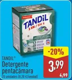 ALDI TANDIL Detergente pentacámara oferta